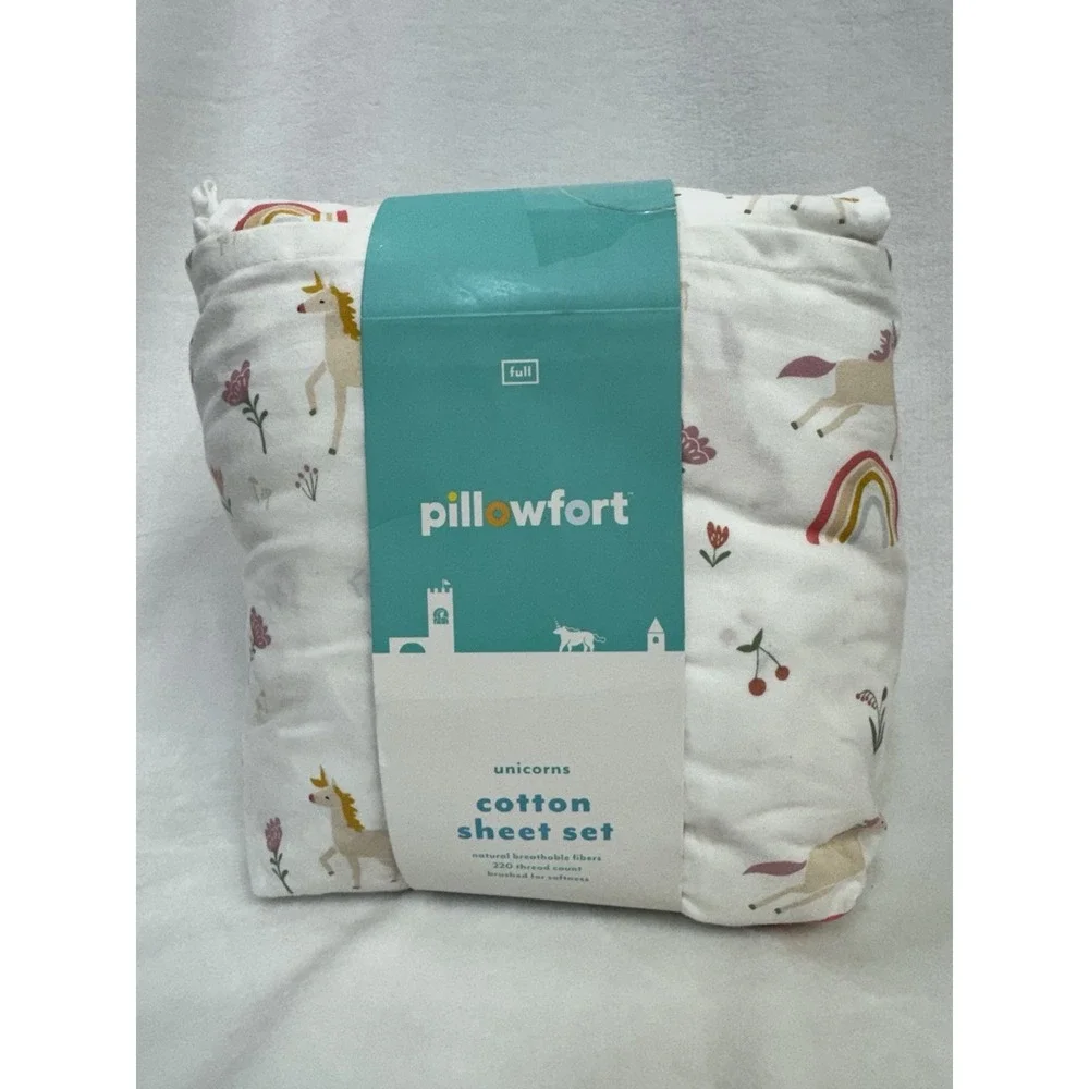 FULL Unicorn 100% Cotton Kids' Sheet Set - Pillowfort